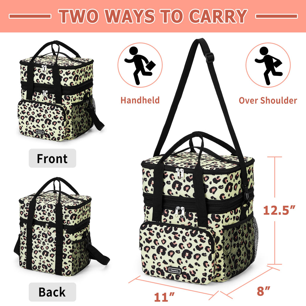 Insulated Lunch Box Large Capacity Cooler Bag Water-Resistant GainNo