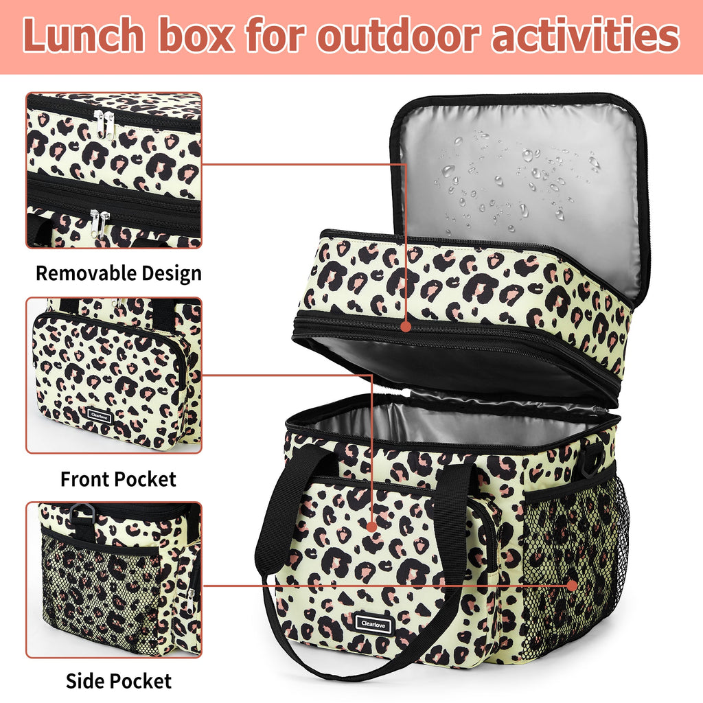 Insulated Lunch Box Large Capacity Cooler Bag Water-Resistant GainNo