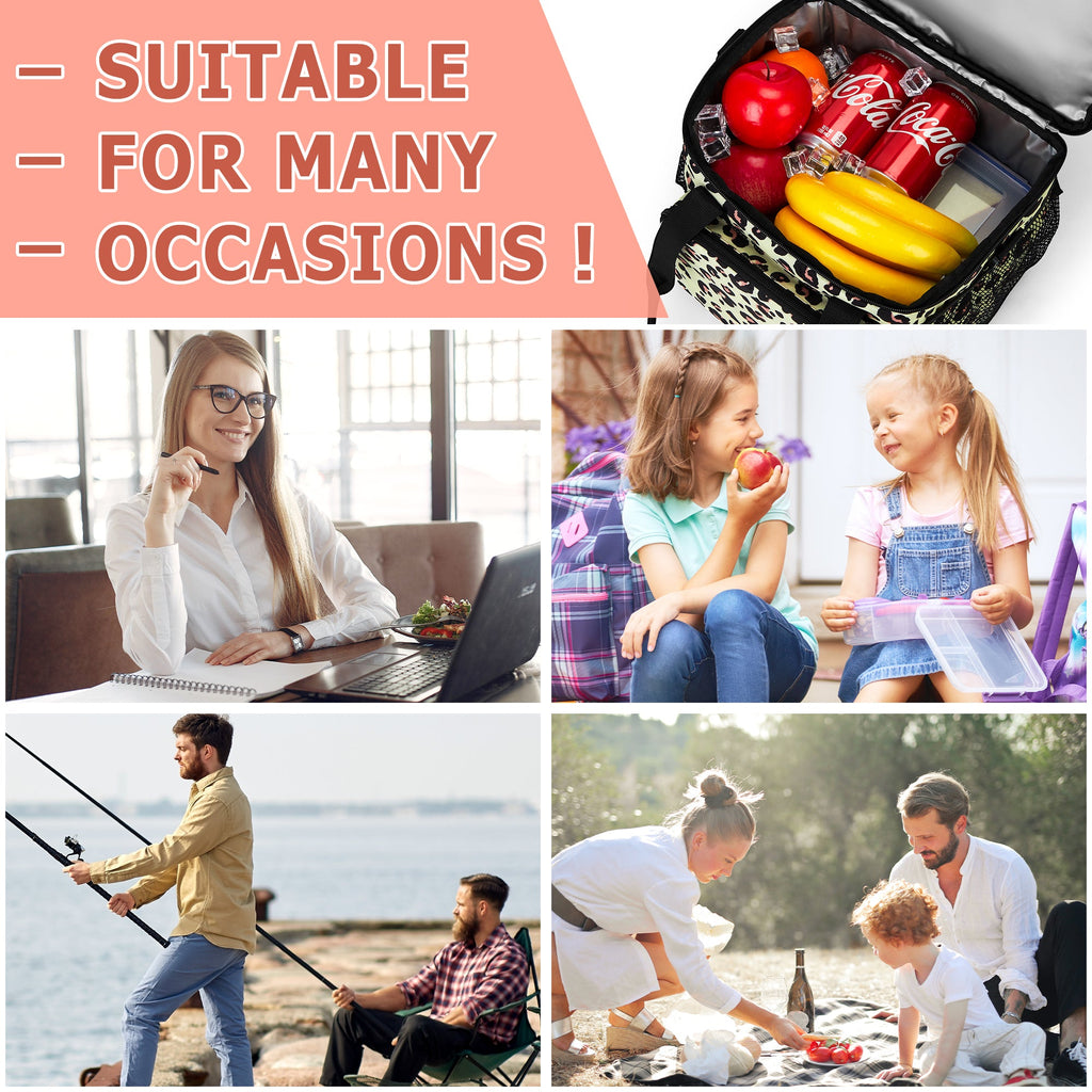 Insulated Lunch Box Large Capacity Cooler Bag Water-Resistant GainNo