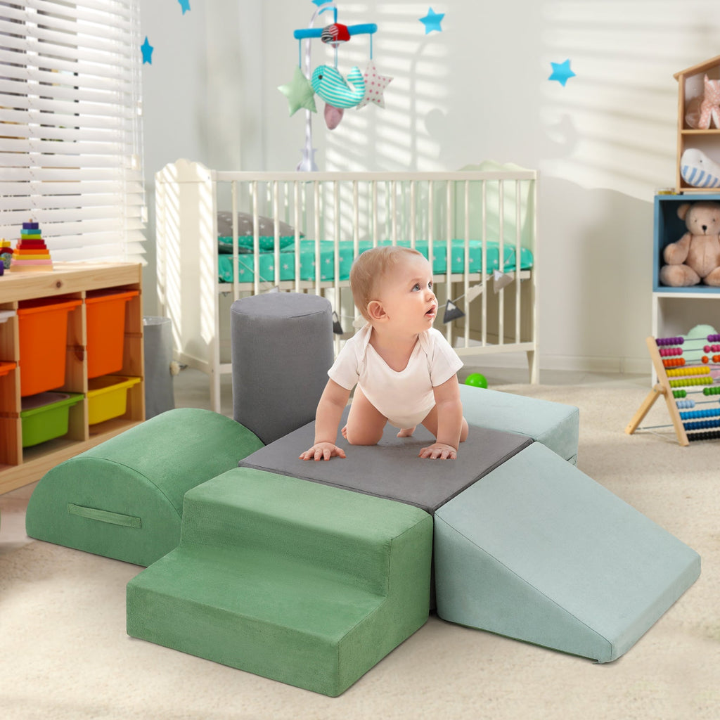 Soft Climbing Indoor Set Foam Climbing Blocks for Toddlers 6PCS