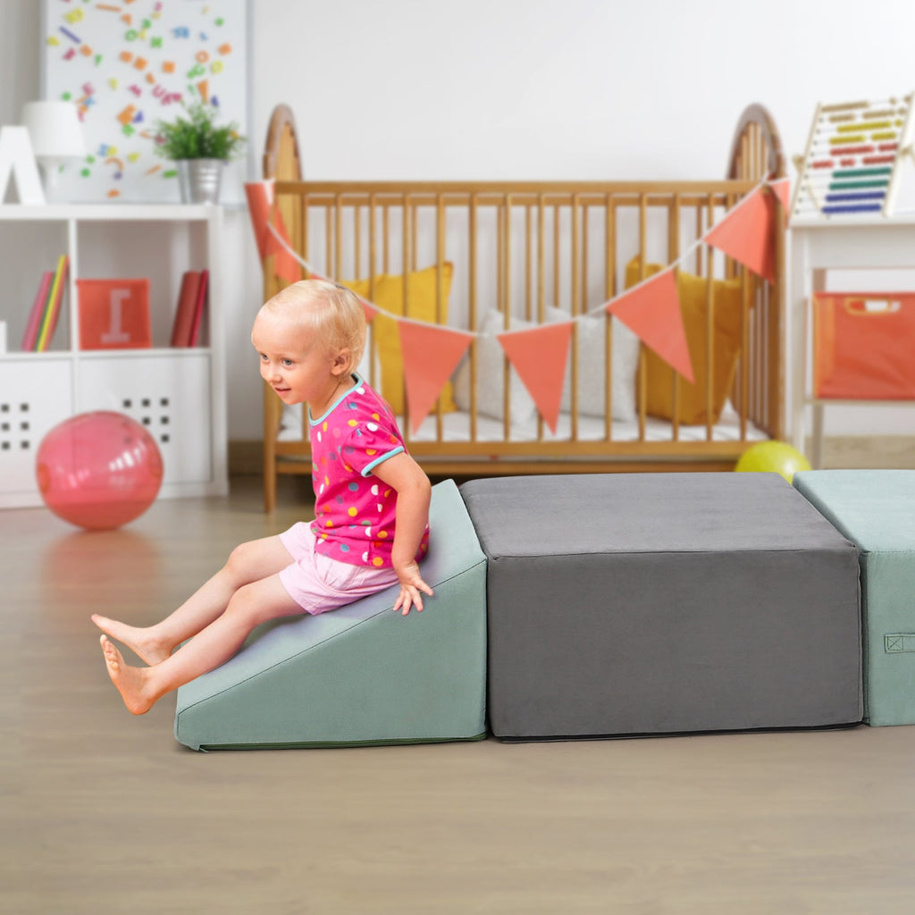 Soft Climbing Indoor Set Foam Climbing Blocks for Toddlers 6PCS
