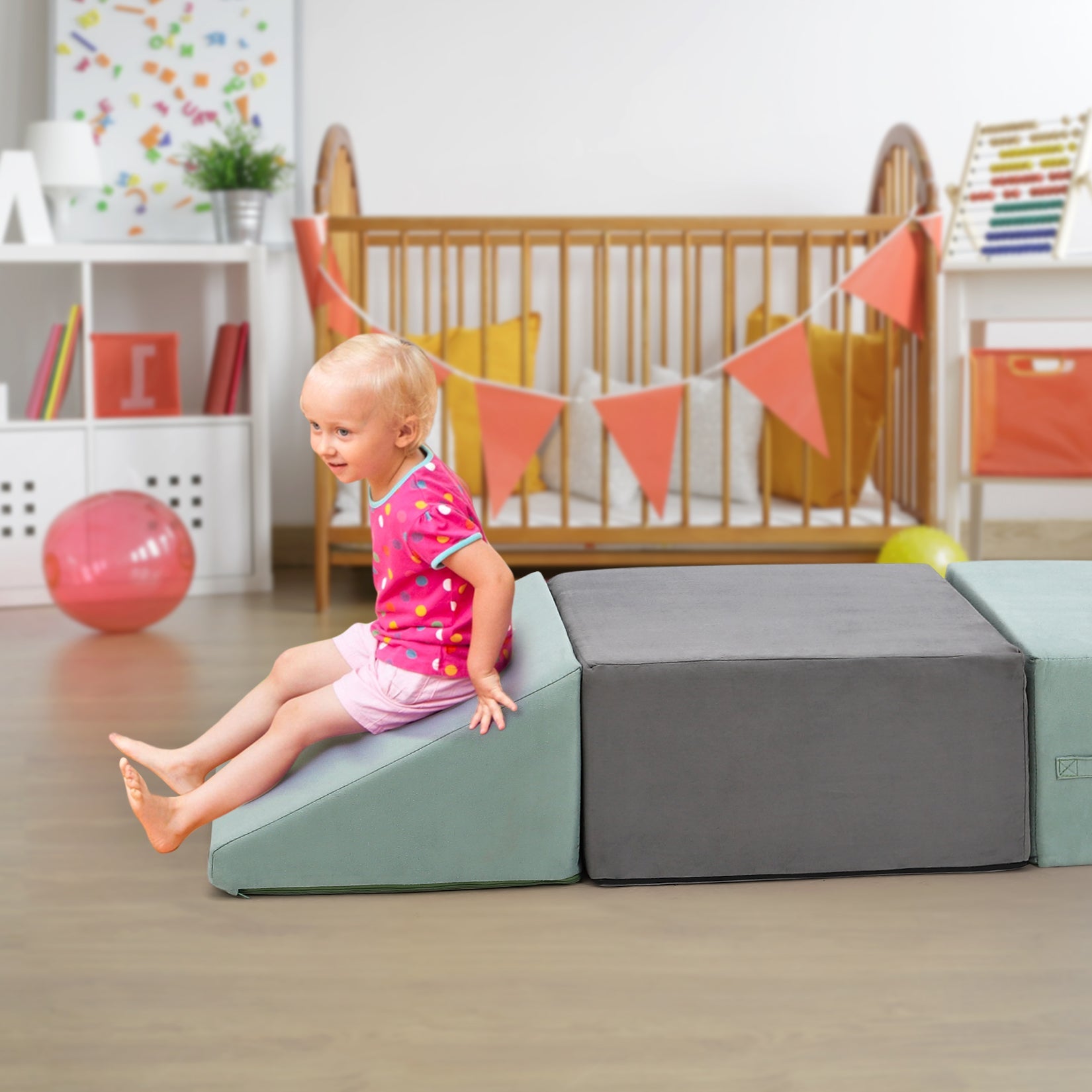Soft Climbing Indoor Set Foam Climbing Blocks for Toddlers 6PCS