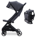 Lightweight Compact Stroller One Hand Fold Airplane Friendly Pink Gray