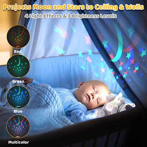 Baby Soother Portable Sound Machine with Projector and Night Light
