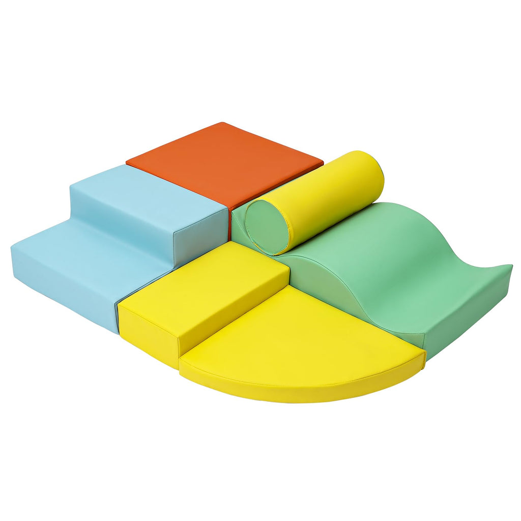 Foam Climbing Blocks Set 10PCS Indoor Active Playset for Toddlers GainNo