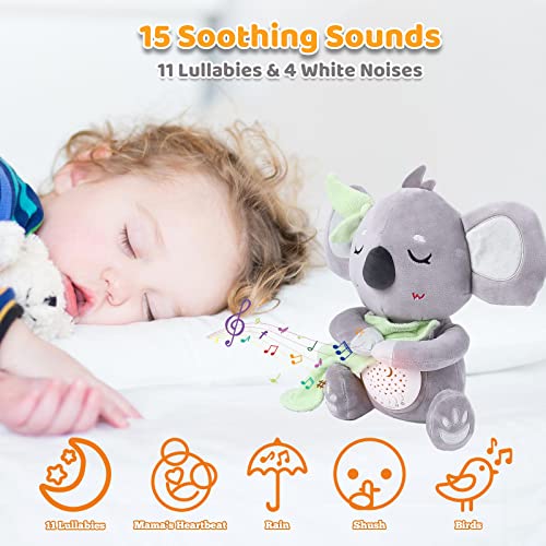 Baby Soother Portable Sound Machine with Projector and Night Light
