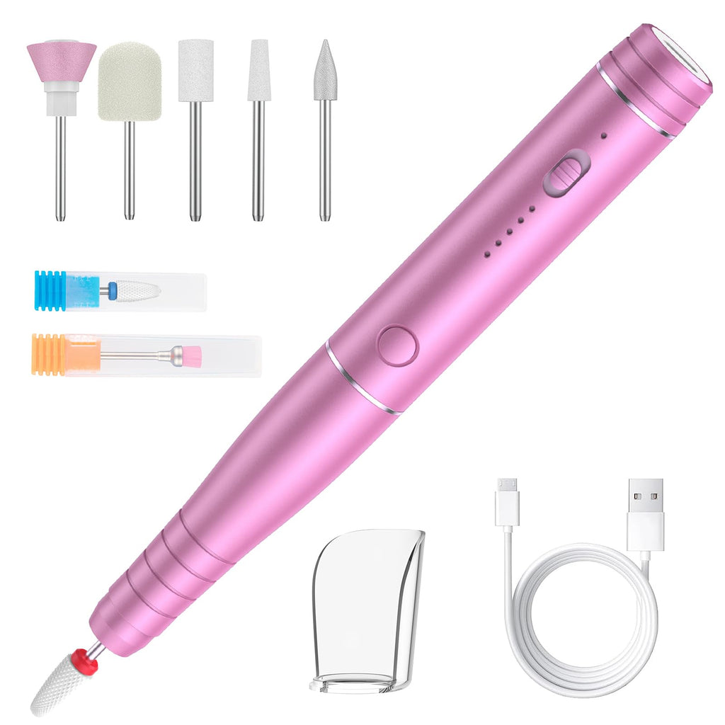 Cordless Electric Nail Drill Machine Rechargeable for Acrylic Gel Nails GainNo