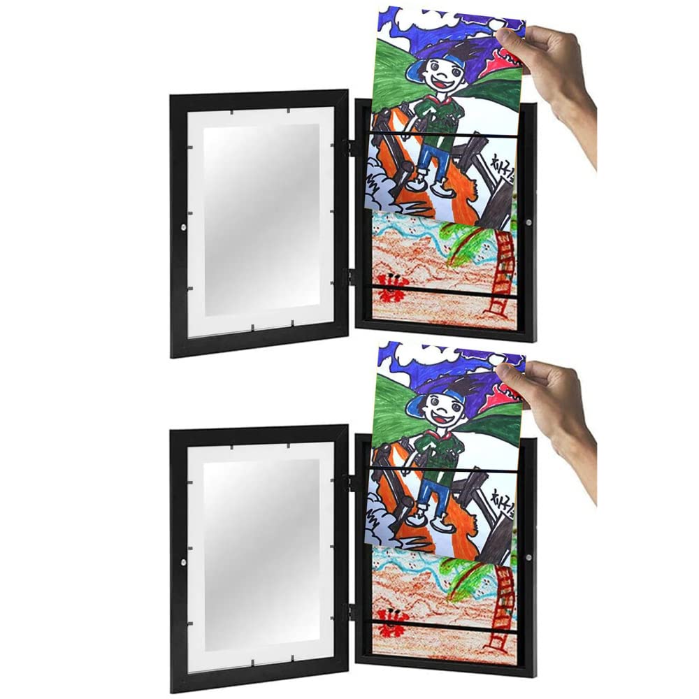 Kids Art Frame Set of 2 10x13.5 Inches Holds 150 Sheets A4 GainNo