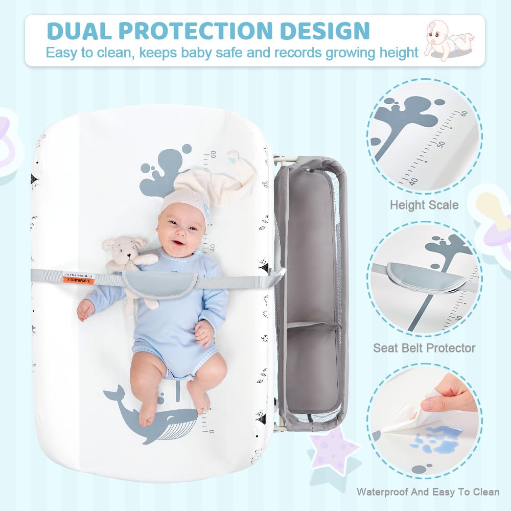 Baby Bathtub with Changing Table Gray GainNo
