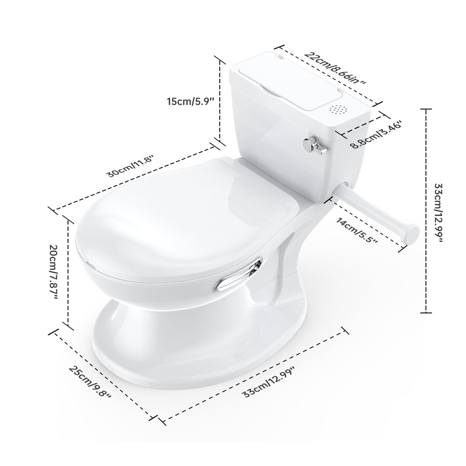 GainNo Potty Training Toilet for Baby with Soft Seat and Flushing Sound