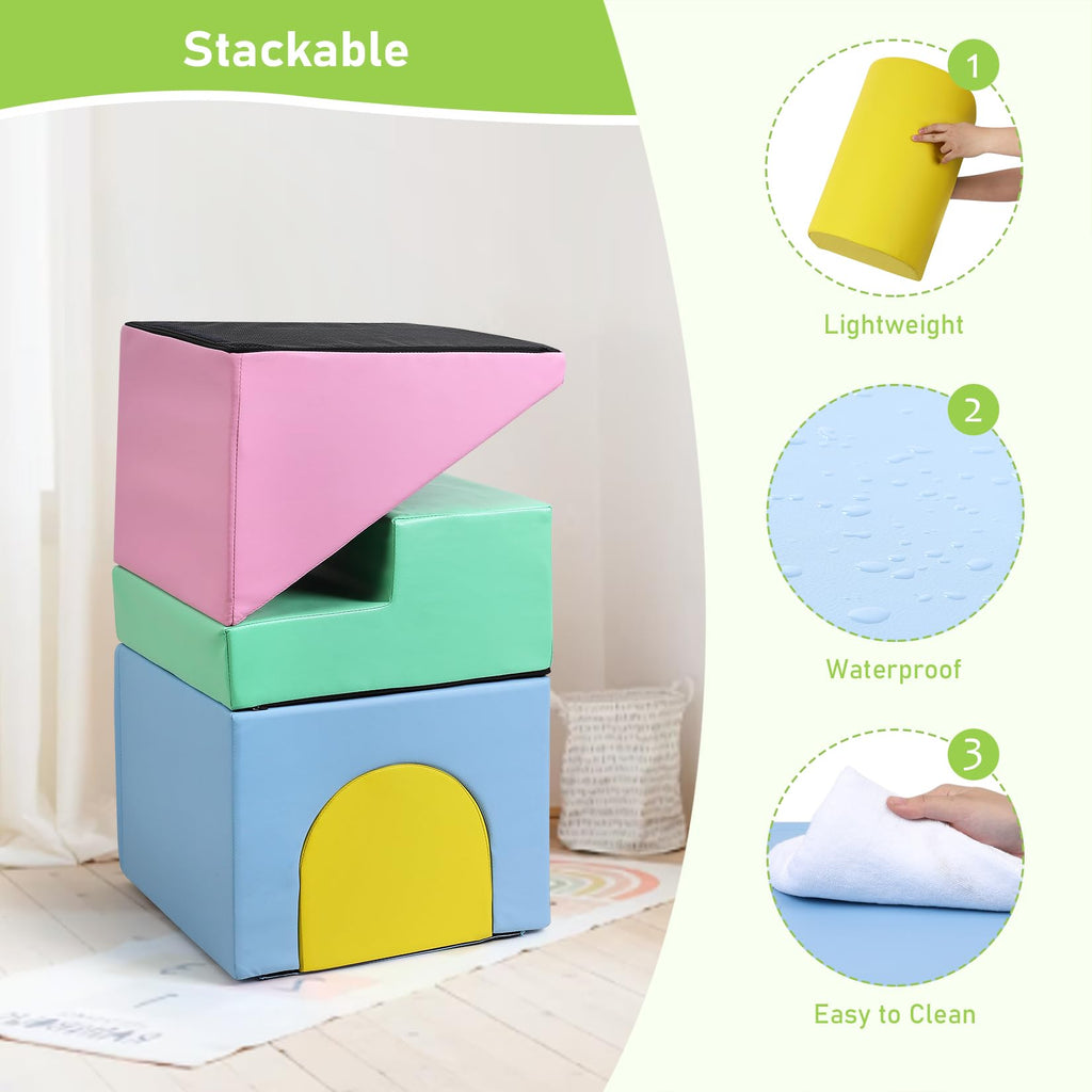 Foam Climbing Blocks for Toddlers and Preschoolers 4PCS GainNo