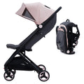 Lightweight Compact Stroller One Hand Fold Airplane Friendly Pink