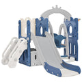 Toddler Slide and Swing Set 5 in 1 Playground Climber Multi-Color GainNo