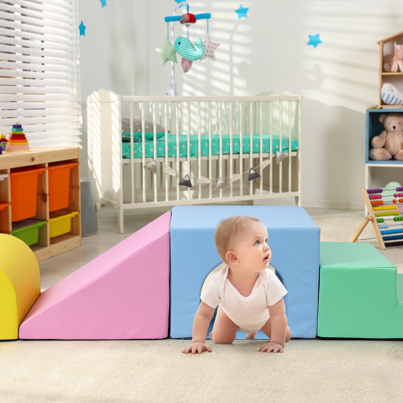 Foam Climbing Blocks for Toddlers and Preschoolers 4PCS GainNo
