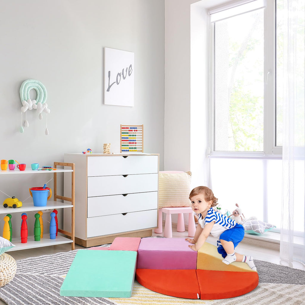 Foam Climbing Blocks Set 6PCS for Toddlers GainNo