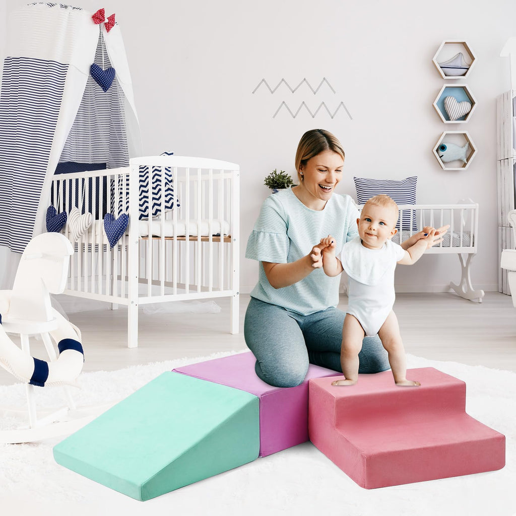 Foam Climbing Blocks Set 6PCS for Toddlers GainNo