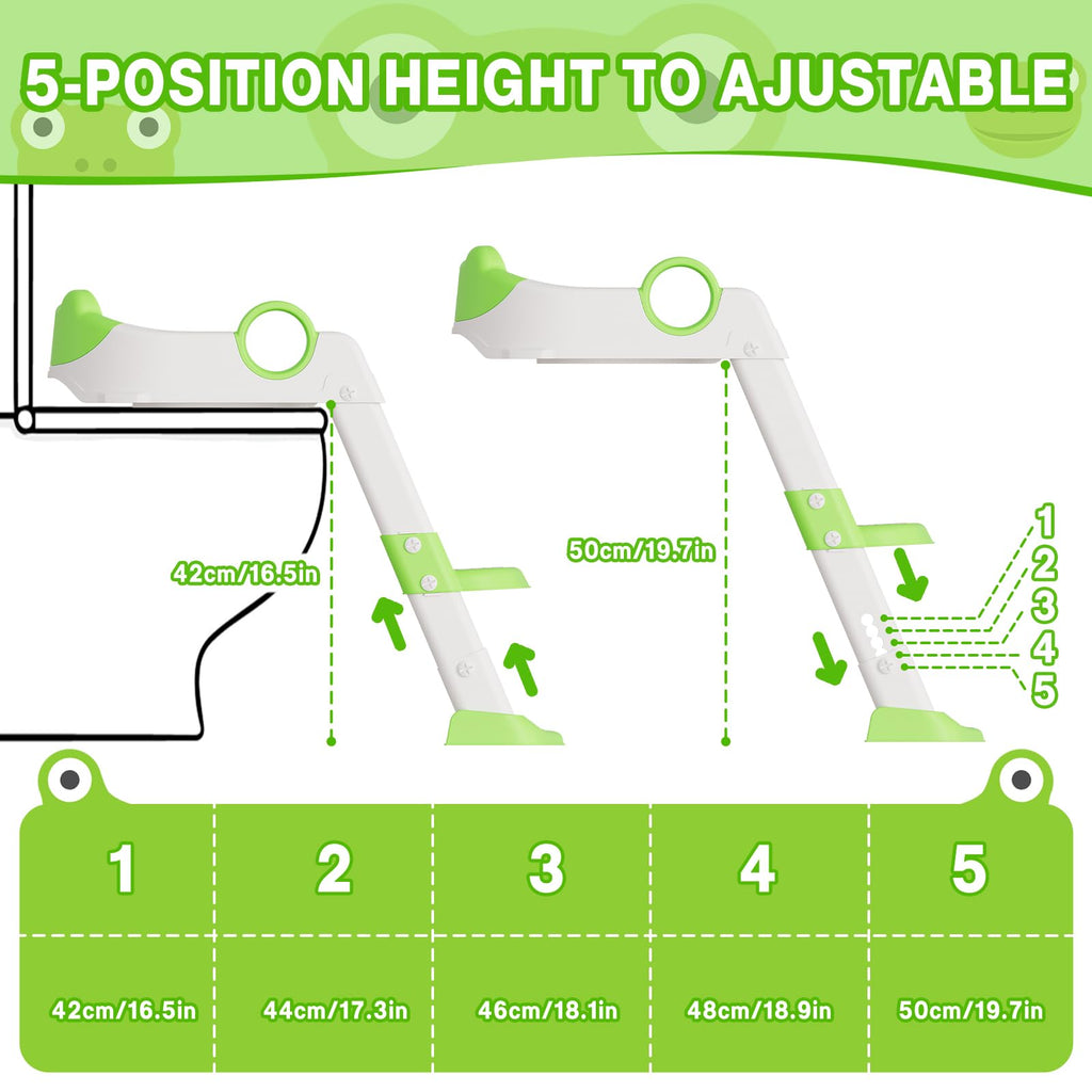 Potty Training Seat with Step Stool Ladder for Toddlers Green