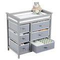 Baby Changing Table with 6 Storage Drawers and Pad GainNo