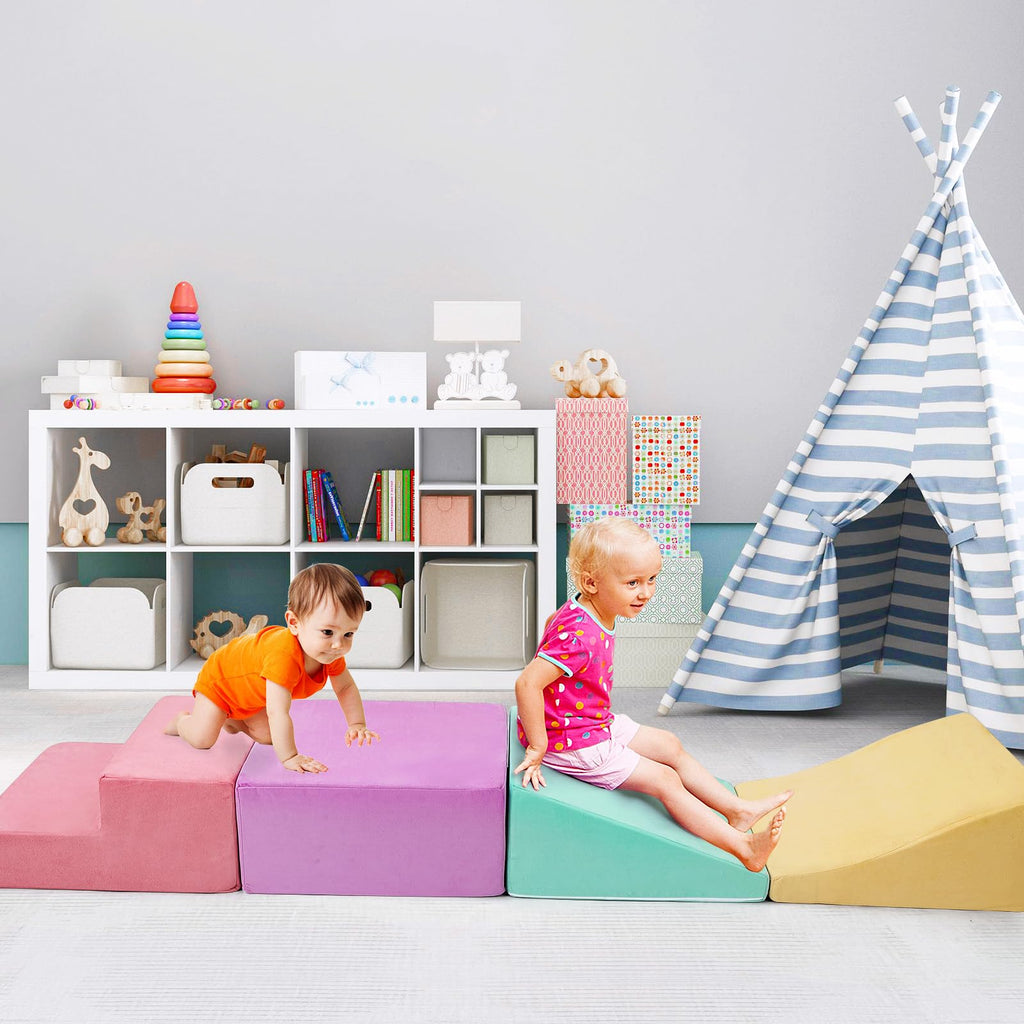Foam Climbing Blocks Set 6PCS for Toddlers GainNo