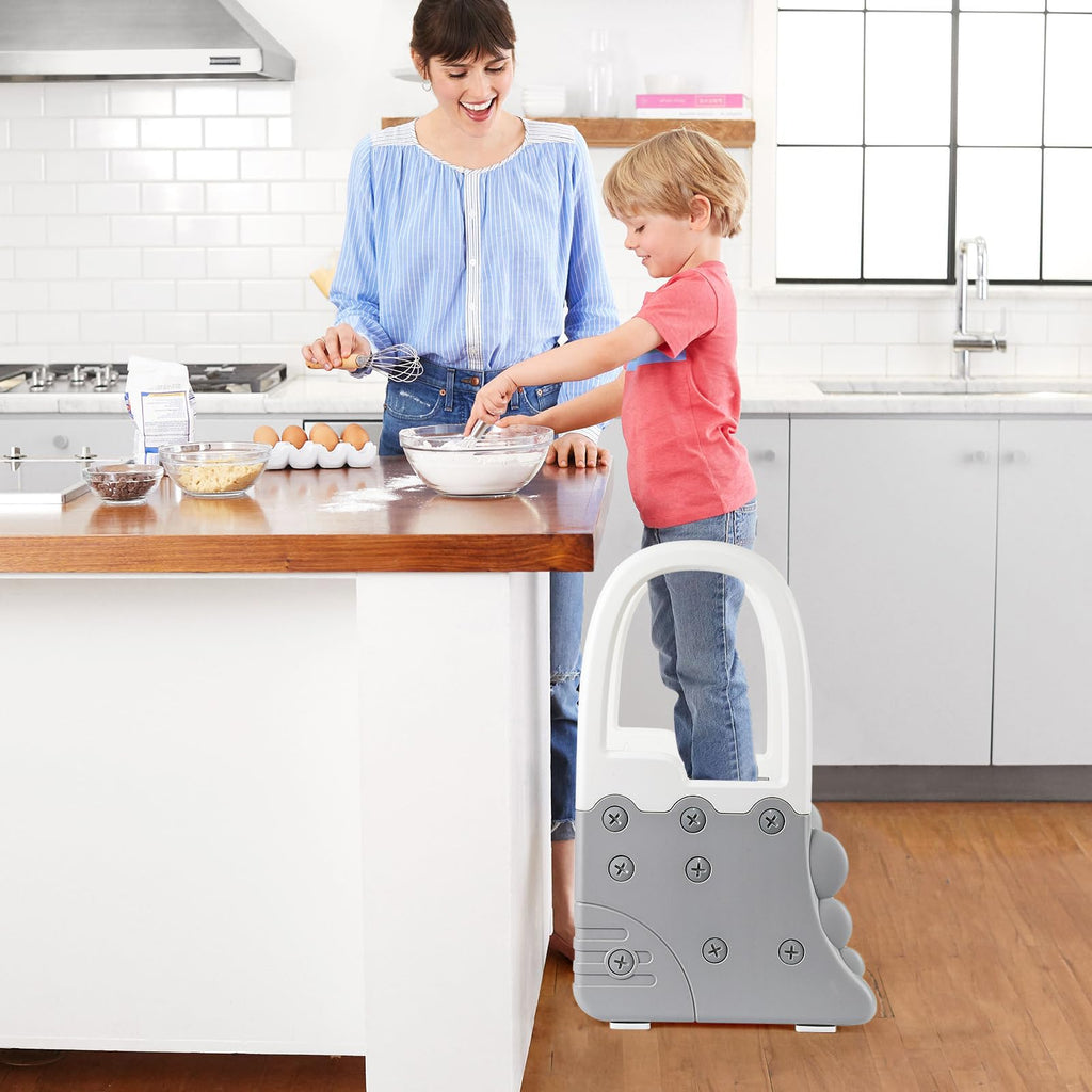 Toddler Step Stool for Bathroom Sink 2-Step Anti-Slip with Handrail