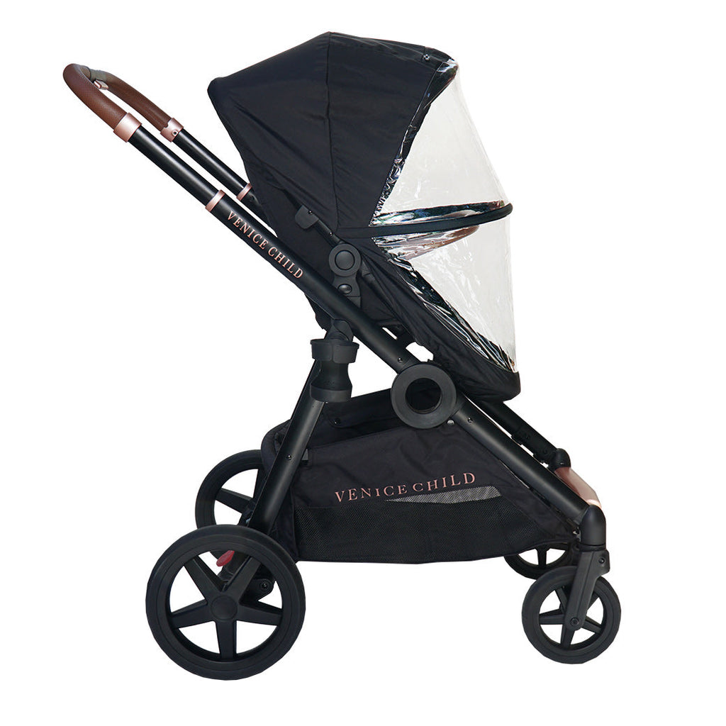 Single to Double Stroller with Bassinet and Toddler Seat GainNo