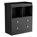 Baby Dresser with Changing Table Top 2 Drawer Chest and Shelves GainNo