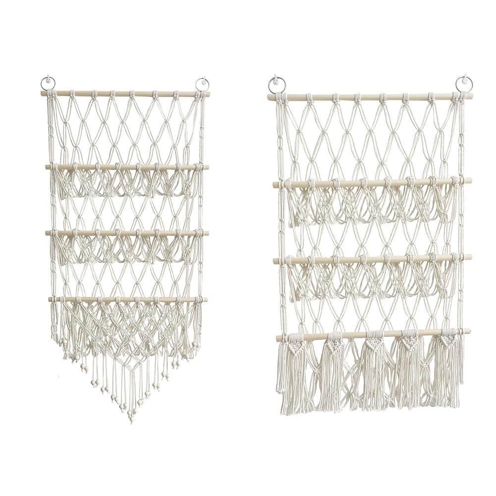 Hand-Woven Cotton Rope Toy Hammock for Nursery Storage GainNo