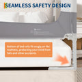 Adjustable Height Toddler Bed Rail Guard No-Drill Safety Barrier GainNo