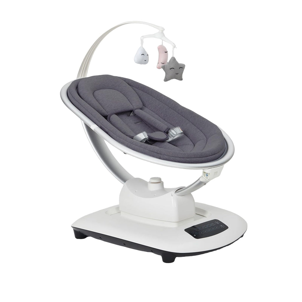Electric Baby Swing with 5 Soothing Motions and Remote Control Dark Grey