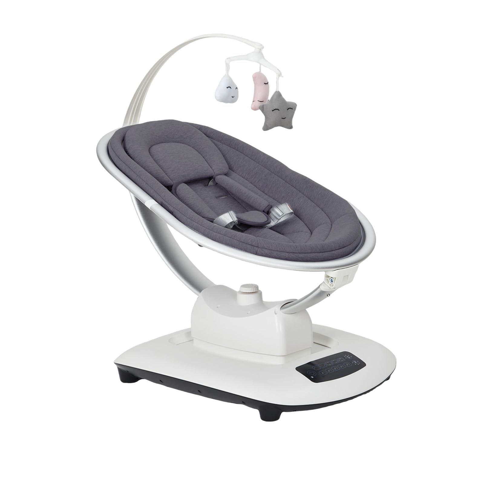 Electric Baby Swing with 5 Soothing Motions and Remote Control Dark Grey