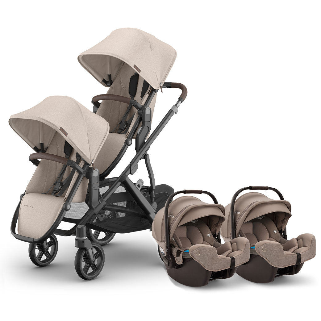 Twin Stroller with Nuna PIPA Series Travel System GainNo