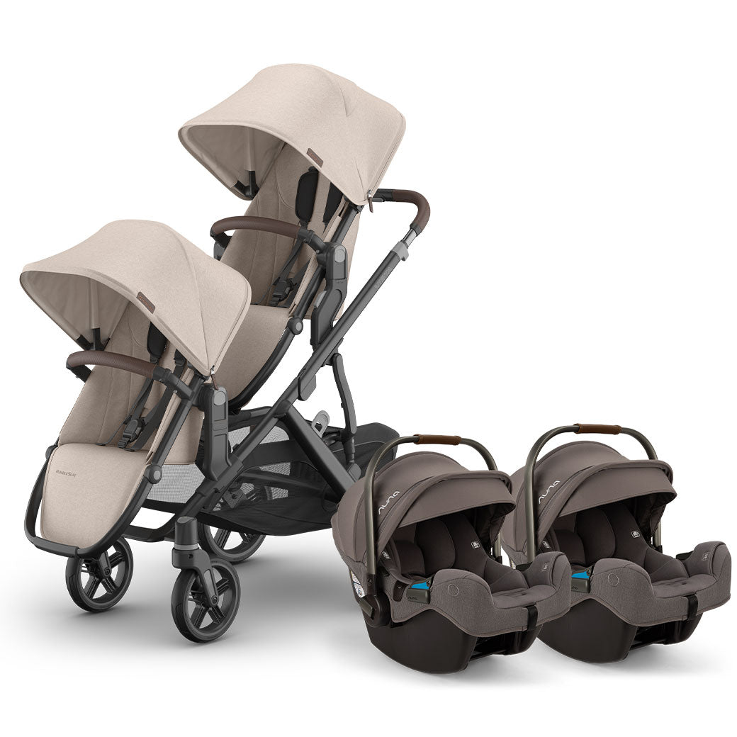 Twin Stroller with Nuna PIPA Series Travel System GainNo