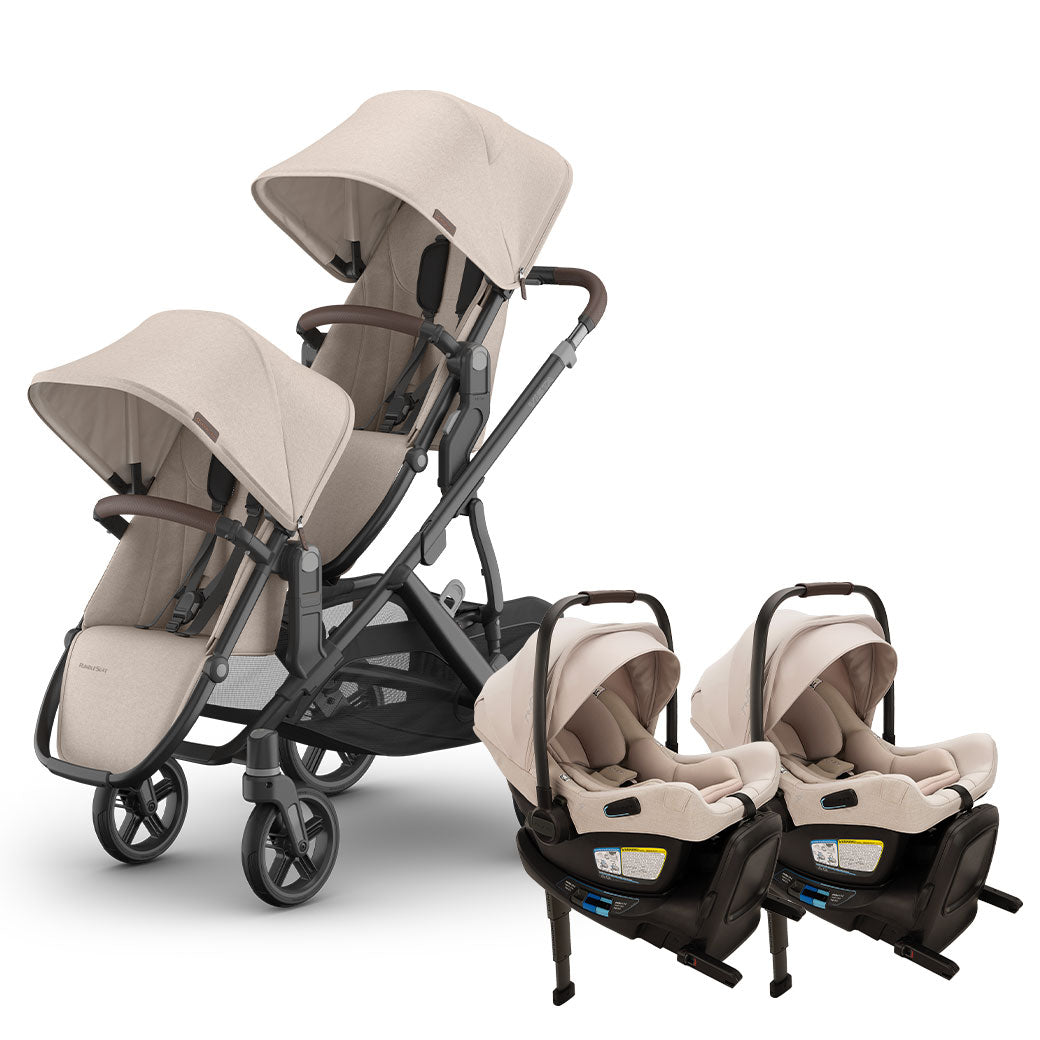 Twin Stroller with Nuna PIPA Series Travel System GainNo