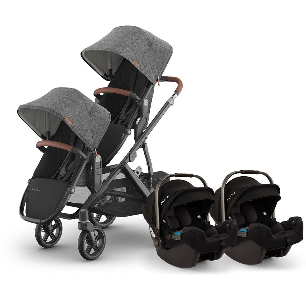 Twin Stroller with Nuna PIPA Series Travel System GainNo