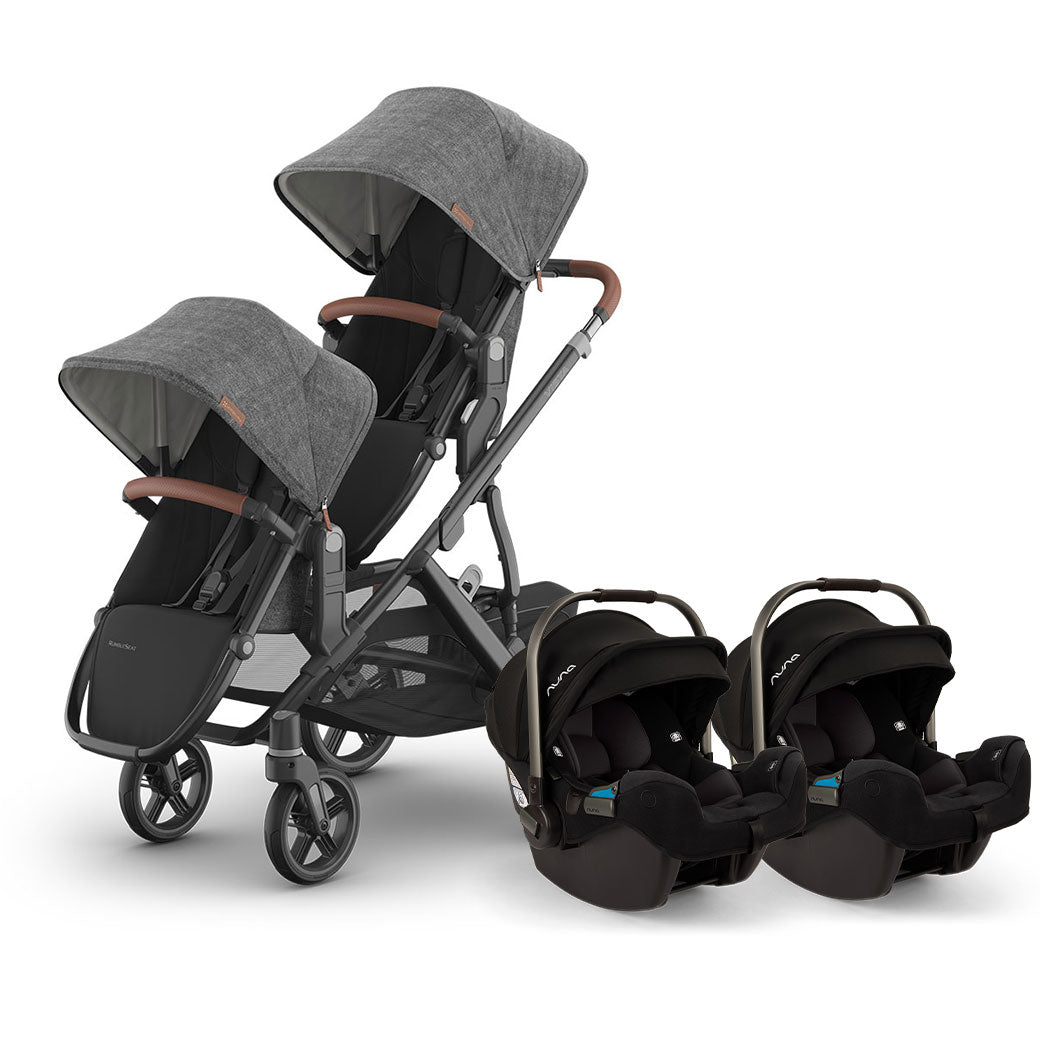 Twin Stroller with Nuna PIPA Series Travel System GainNo