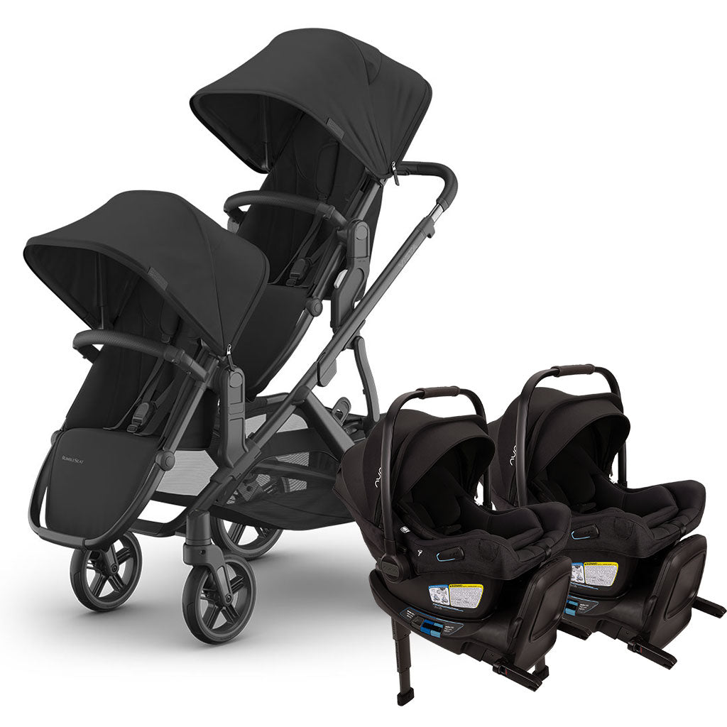 Twin Stroller with Nuna PIPA Series Travel System GainNo