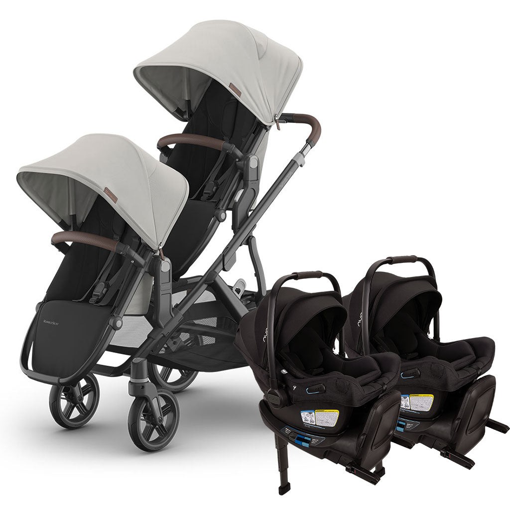 Twin Stroller with Nuna PIPA Series Travel System GainNo