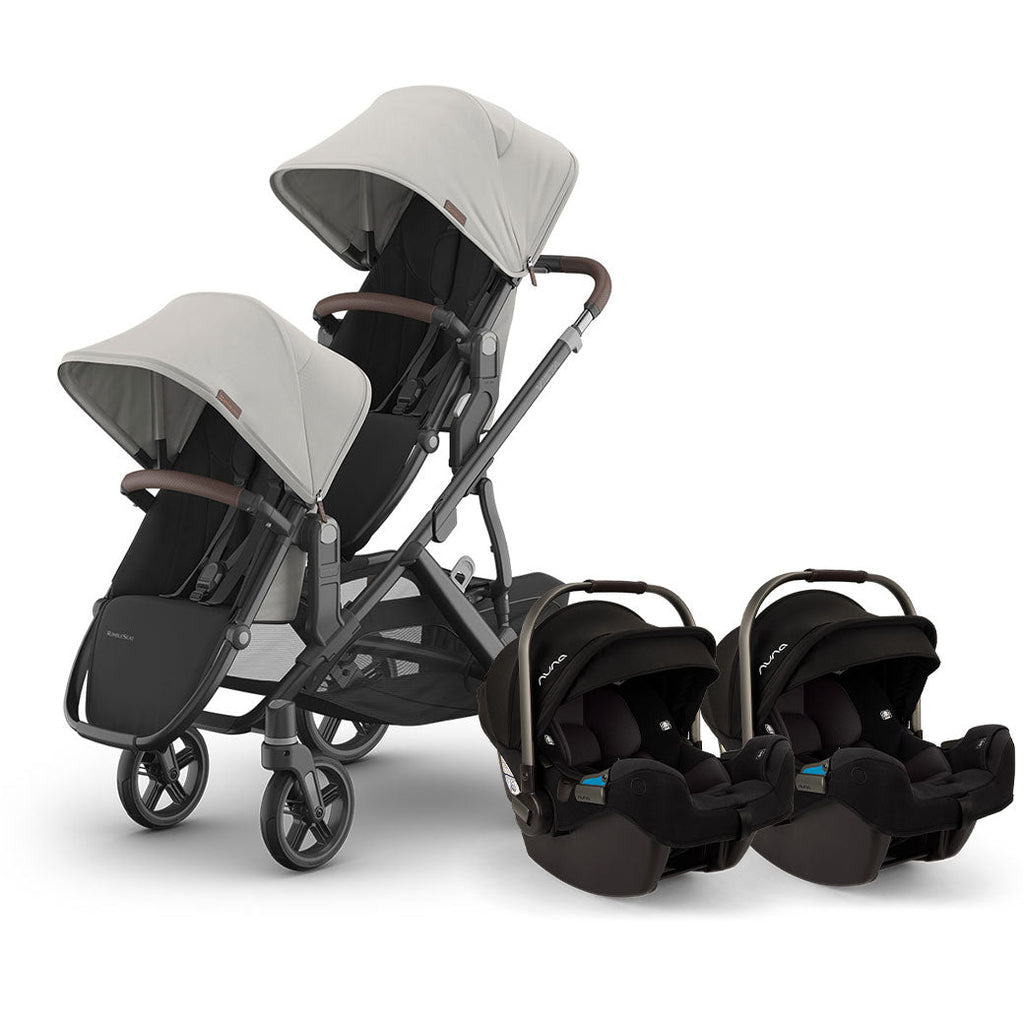 Twin Stroller with Nuna PIPA Series Travel System GainNo