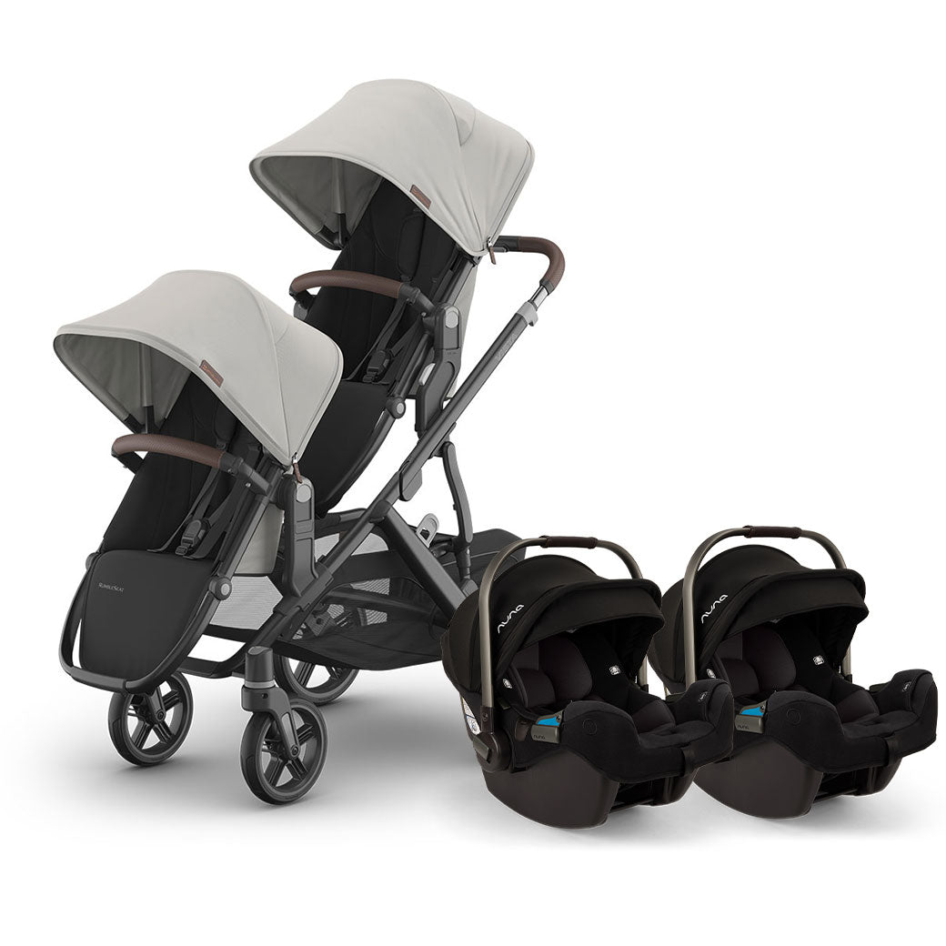 Twin Stroller with Nuna PIPA Series Travel System GainNo
