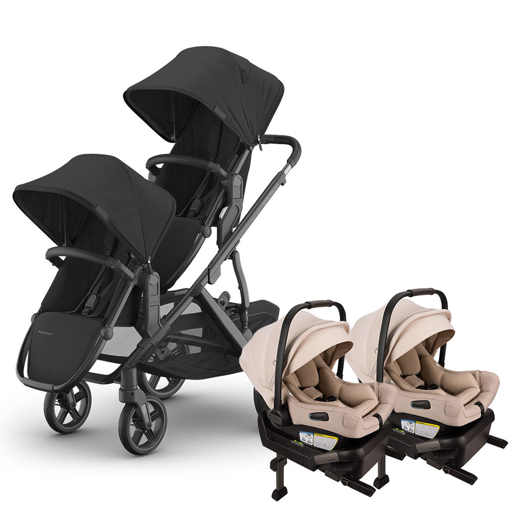 Twin Stroller with Nuna PIPA Series Travel System GainNo