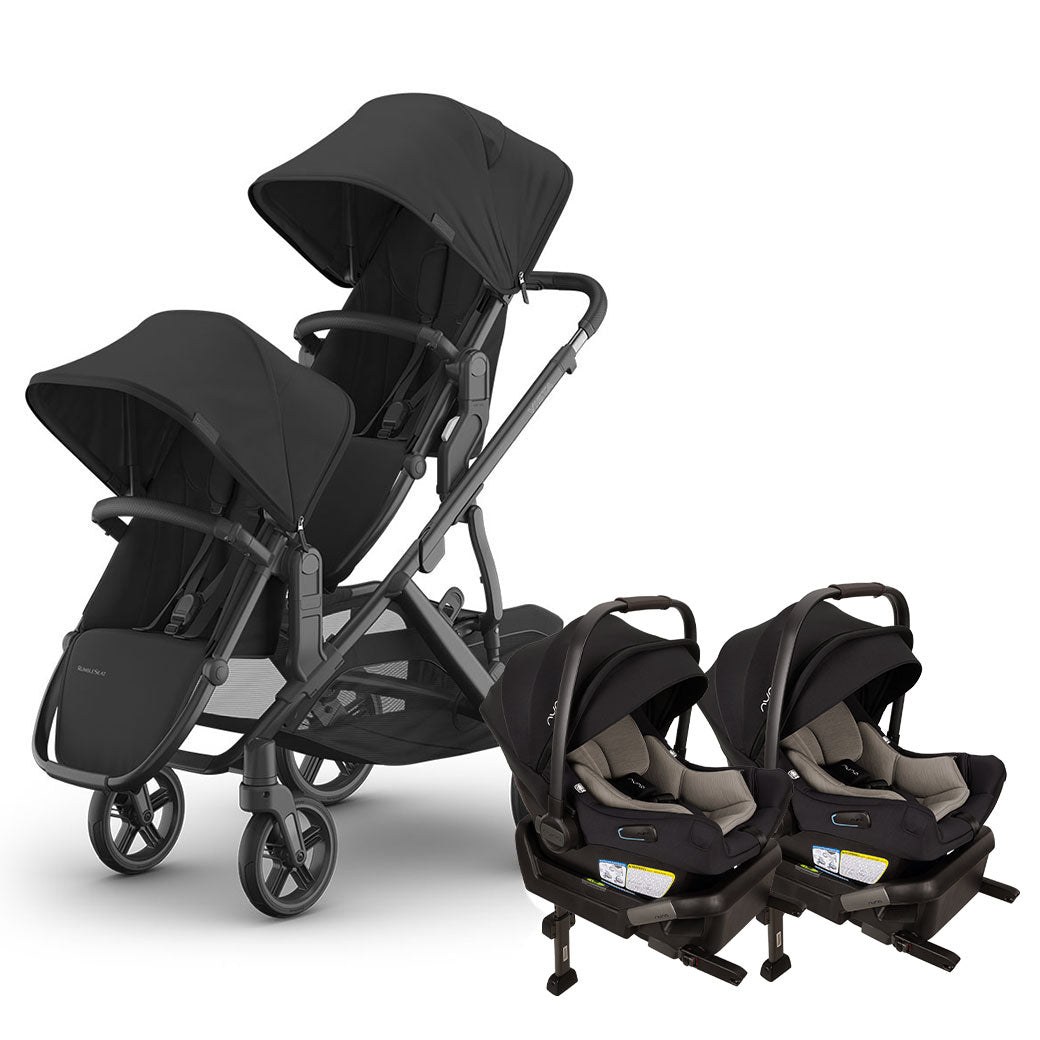 Twin Stroller with Nuna PIPA Series Travel System GainNo