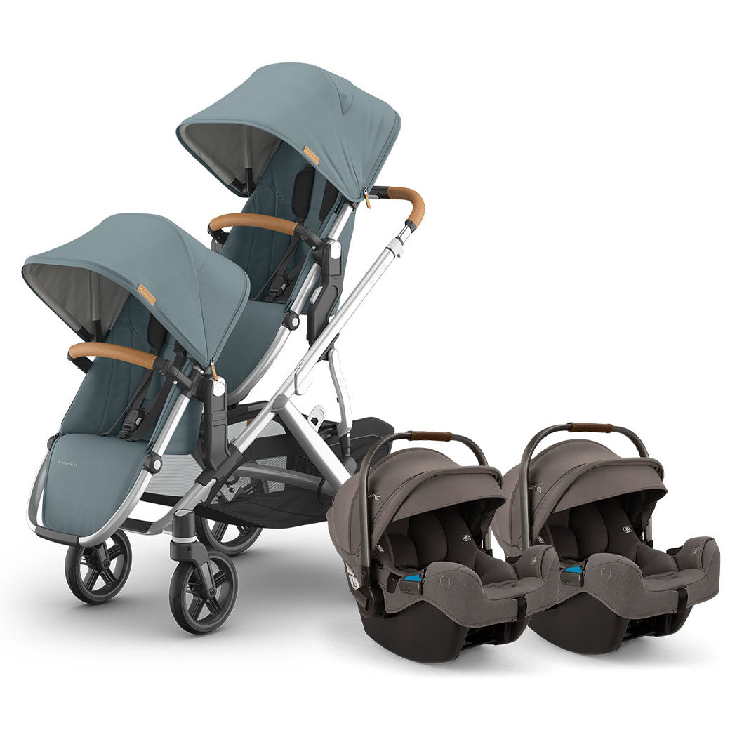 Twin Stroller with Nuna PIPA Series Travel System GainNo