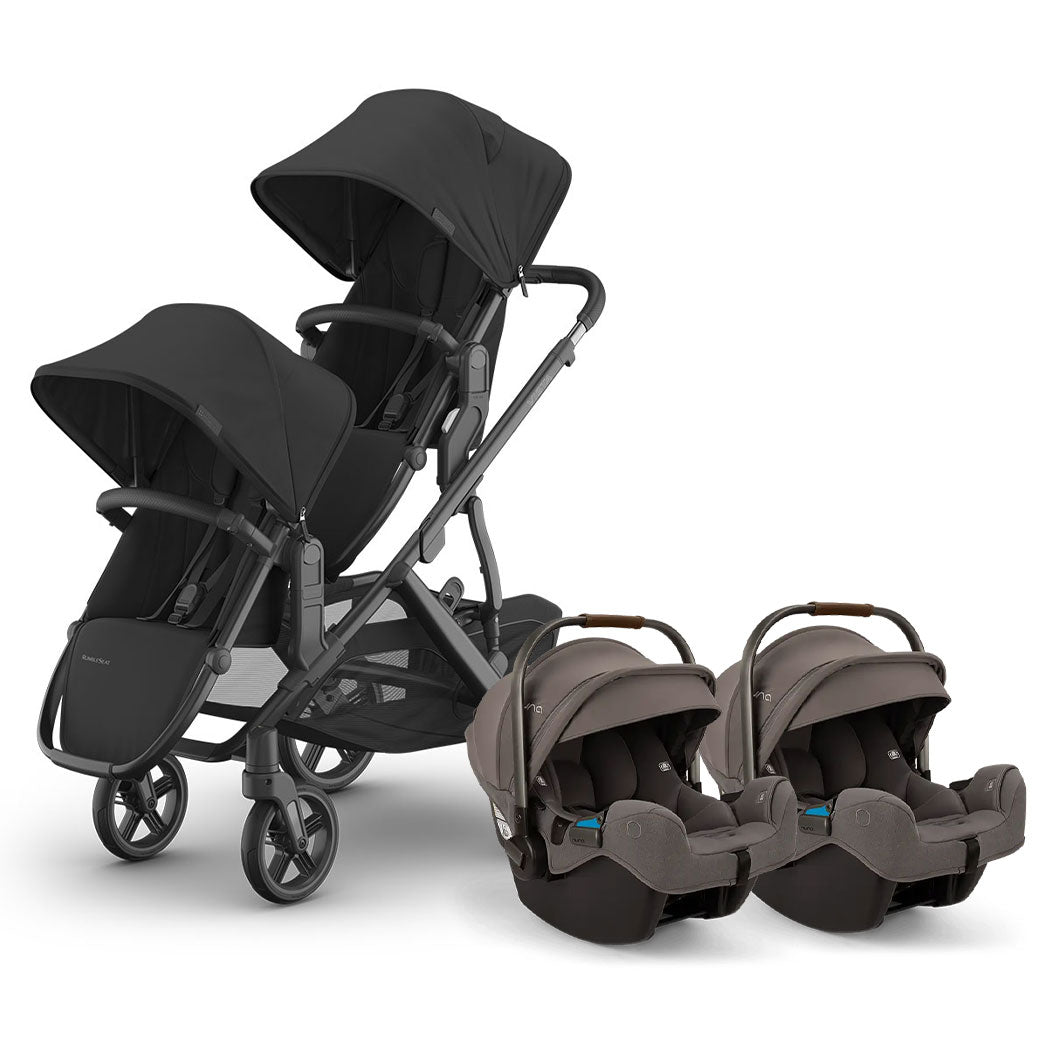 Twin Stroller with Nuna PIPA Series Travel System GainNo