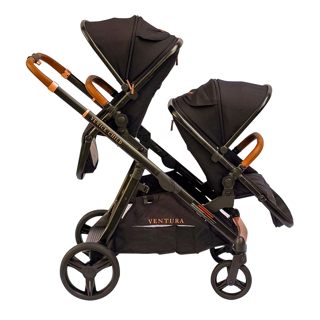 Single to Double Sit-and-Stand Stroller with 2nd Toddler Seat GainNo