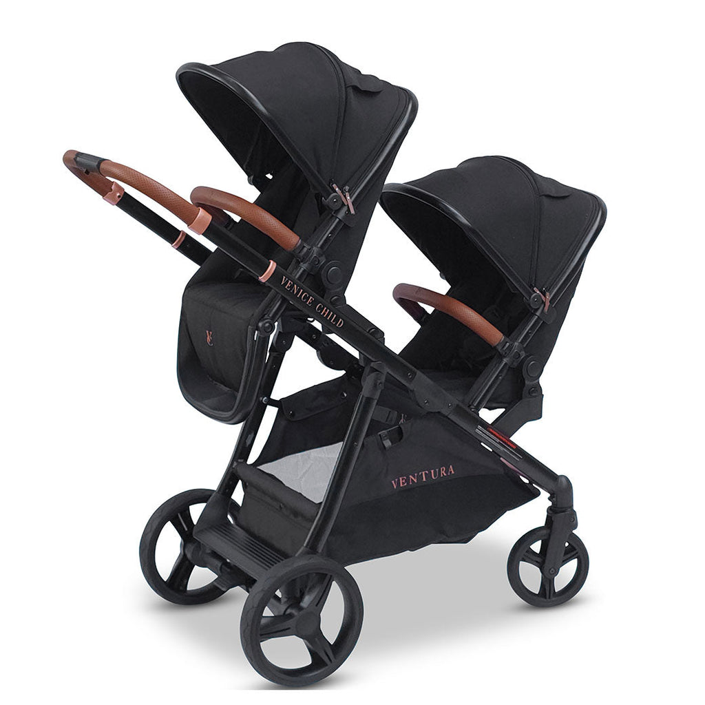 Single to Double Sit-and-Stand Stroller with 2nd Toddler Seat GainNo
