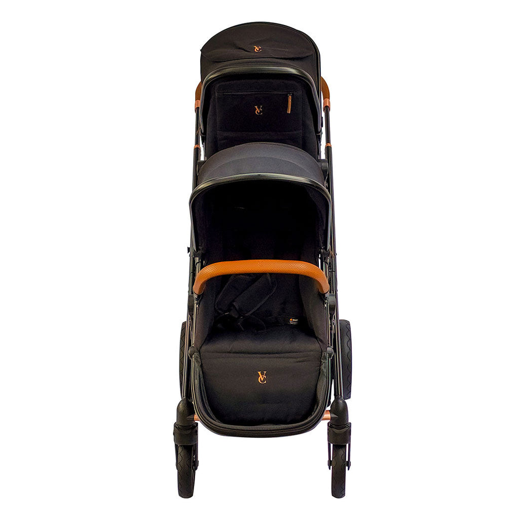 Single to Double Sit-and-Stand Stroller with 2nd Toddler Seat GainNo