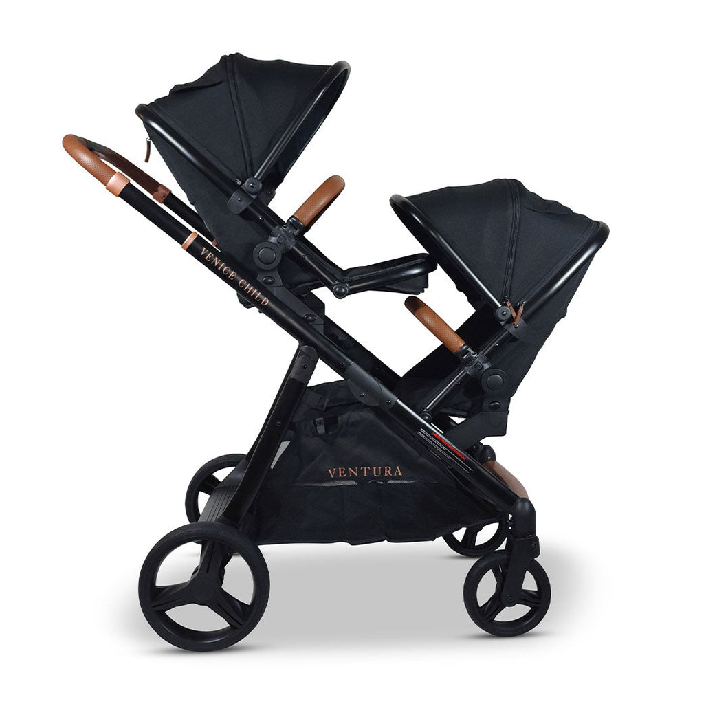 Single to Double Sit-and-Stand Stroller with 2nd Toddler Seat GainNo