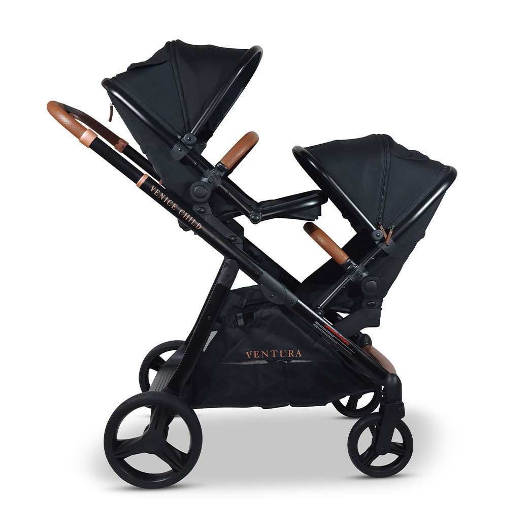 Single to Double Sit-and-Stand Stroller with 2nd Toddler Seat GainNo
