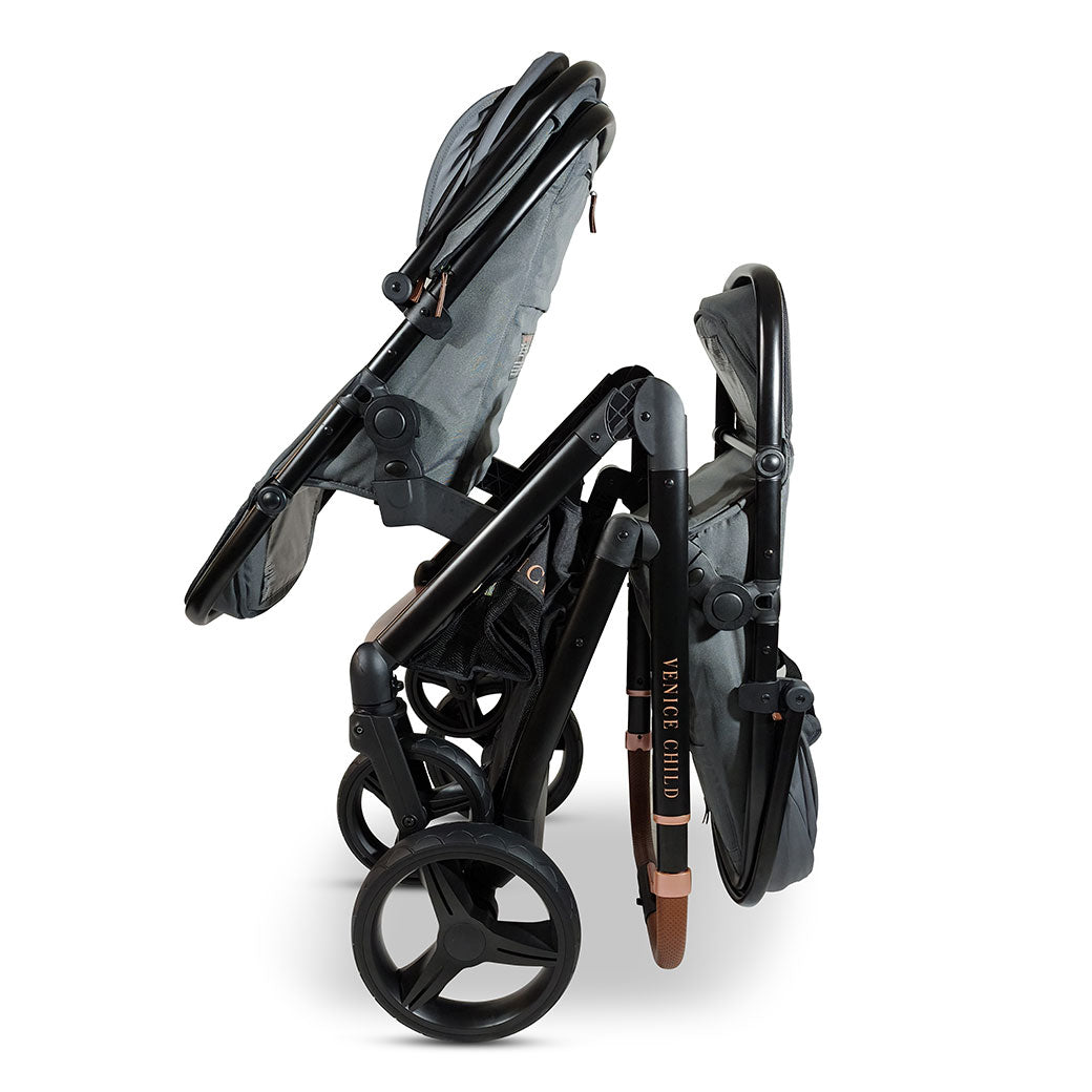 Single to Double Sit-and-Stand Stroller with 2nd Toddler Seat GainNo