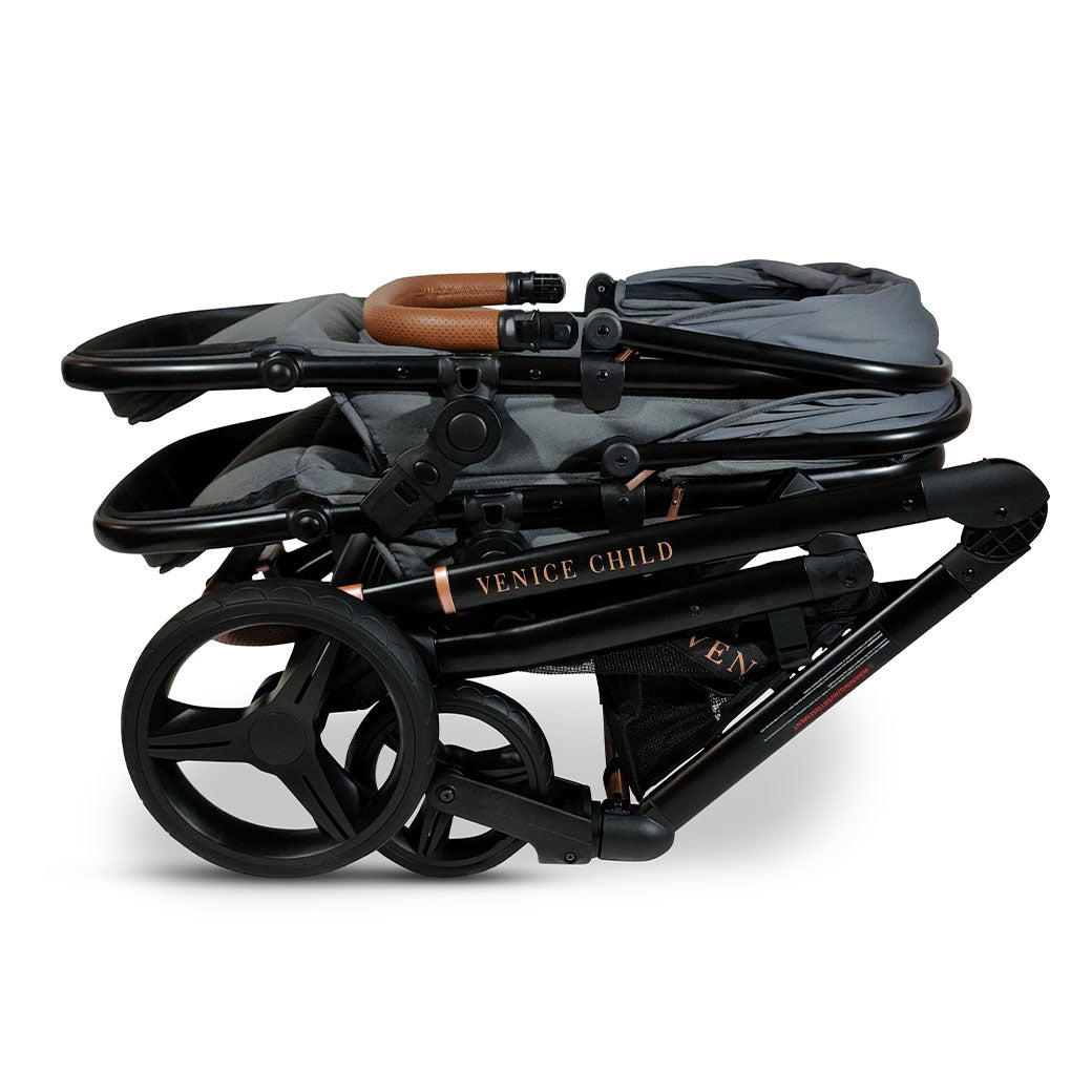 Single to Double Sit-and-Stand Stroller with 2nd Toddler Seat GainNo